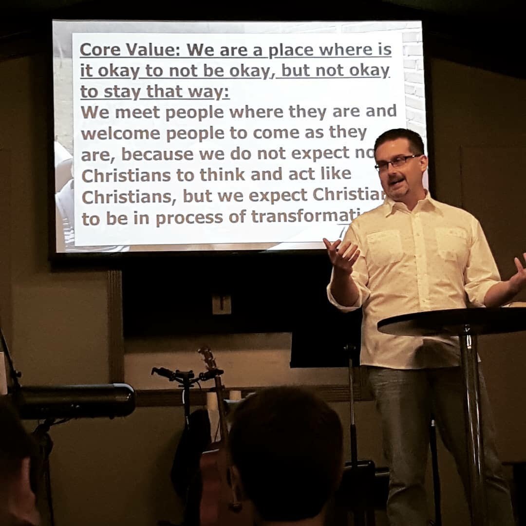 We are a place where it is okay not to be okay, but not okay to stay that way. (Pastor Jimmy Inman, Teaching Pastor of True Life Church) | Photo Credit: Heather Patterson
