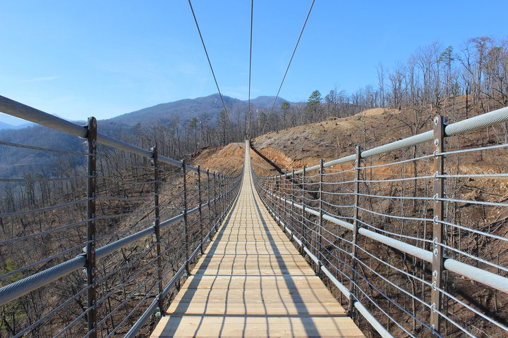 The SkyBridge will be the longest pedestrian suspension bridge in North America, and the most spectacular and awe-inspiring experience in the Smokies. This SkyBridge will be opening this Spring. 