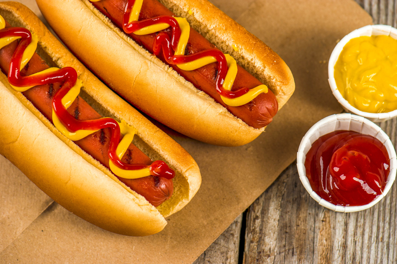 · Hot Dogs: This one doesn't need much explaining. Hot dogs are also popular at sporting events.