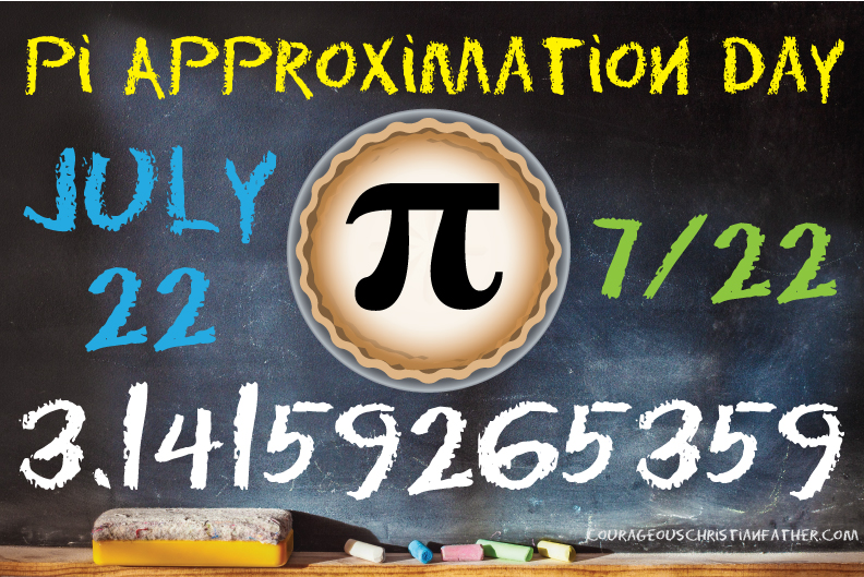 Pi Approximation Day - another math holiday. But wait it isn't March 14th, how did you get that today is a Pi holiday? Well read on ...