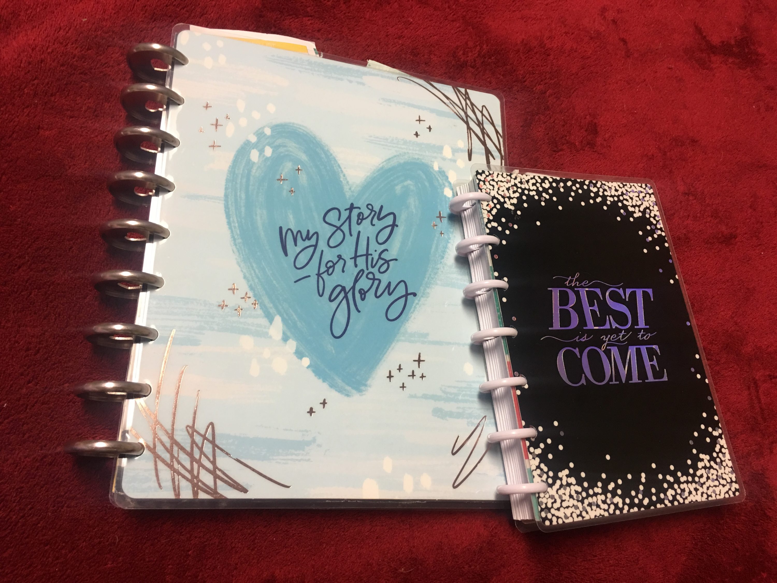 These are the two Happy Planners that I have purchased so far. | Photo Credit Heather Patterson