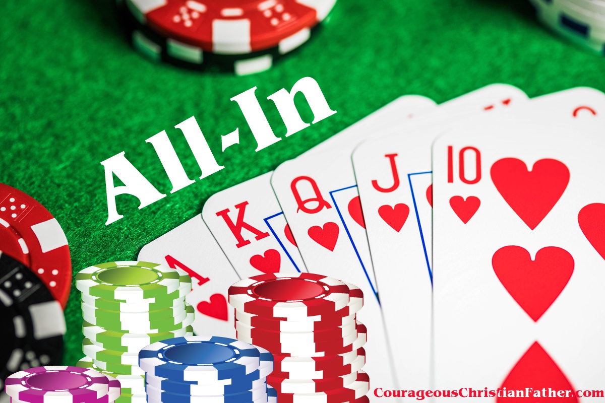 All-In we are familiar with this in playing cards such as poker. That means you put everything into it. When we share the gospel, we must be all-in too ... Put everything in sharing the gospel. 