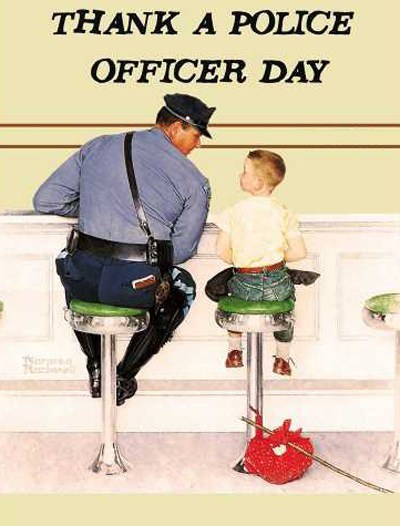 Thank A Police Officer Day - When you see a police officer be sure to thank him or her for their service. I do this to everyone I pass. #ThankAPoliceOfficerDay 