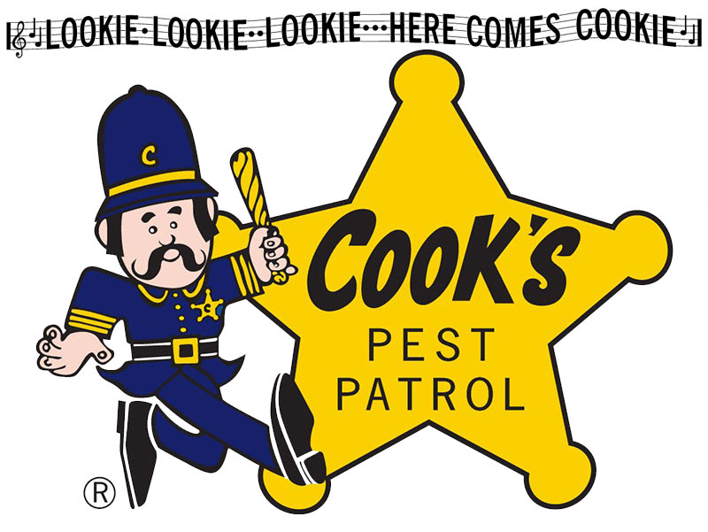 Lookie, Lookie, Lookie, Here Comes Cookie, Cook's Pest Control - This jingle is one I always remember hearing when I was a child. #CooksPestControl