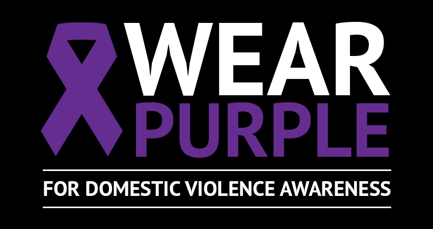 Wear Purple for Domestic Violence Awareness Day - This day is to raise awareness of domestic, spousal and dating violence.