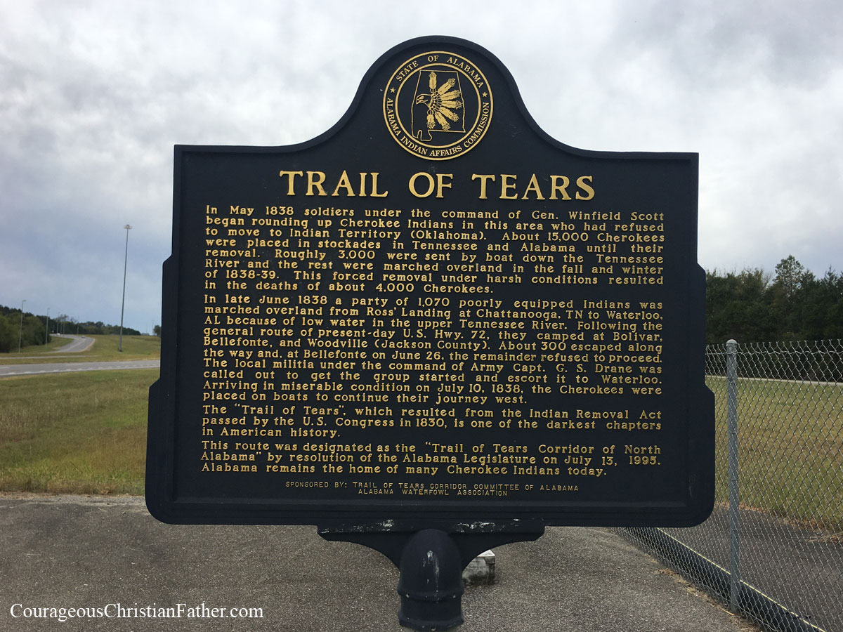 Trail of Tears State Marker - Alabama - This will be this week's Travel Thursday feature is near Bridgeport, AL. #TrailofTears