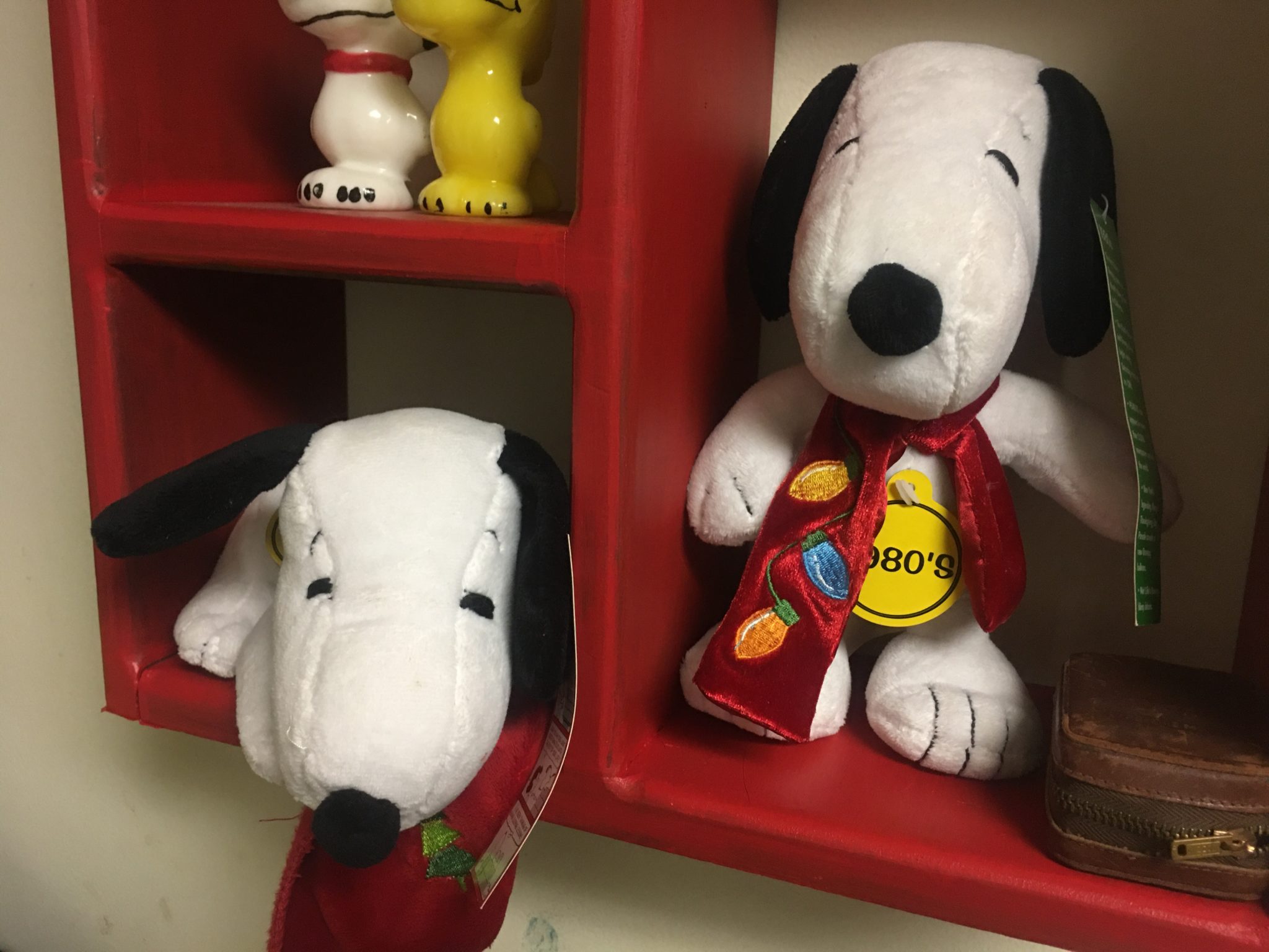 During our visit, KARM Christmas Store, my wife and I were able to score some Snoopy and Peanuts Christmas items she didn’t have in her collection. Our finds were $10.00 each though. See below the two vintage Snoopy finds. (Two big stuffed Snoopys) 