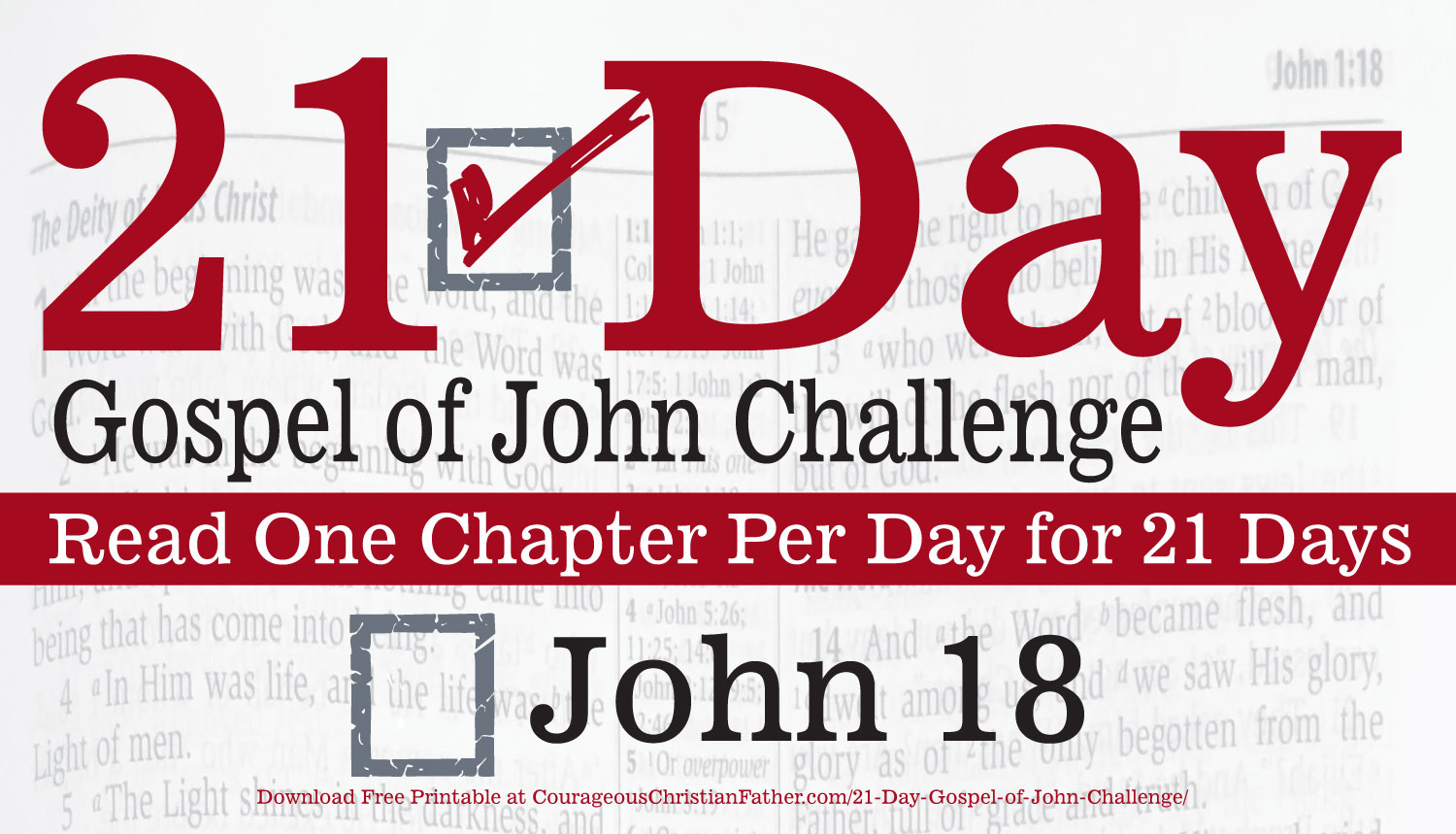 John 18 - Today is Day 18 of the 21 Day Gospel of John Challenge. Read Chapter 18 of the Gospel of John. #John18 #BGBG2