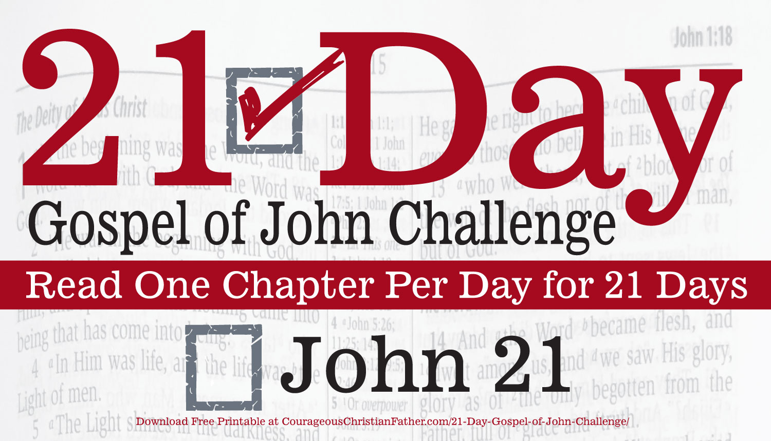 John 21 - Today is Day 21 of the 21 Day Gospel of John Challenge. Read the 21st Chapter of the Gospel of John. #John21 #BGBG2