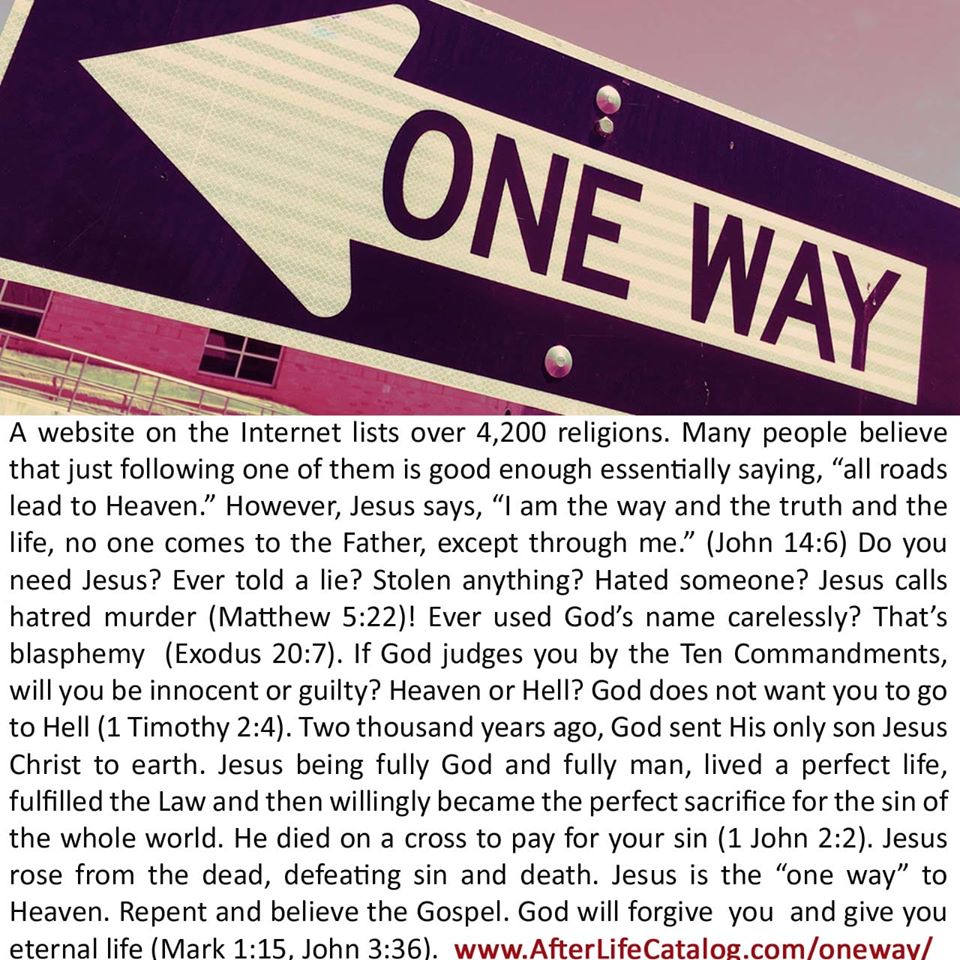 One Way Gospel Tract