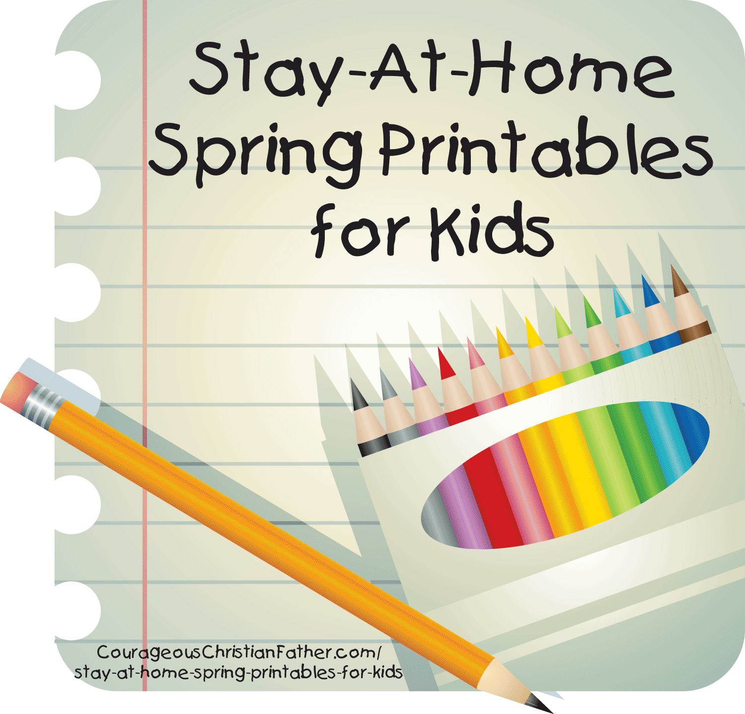  Stay-At-Home Spring Printables for Kids - Here are some free printables for your children to do while they are staying at home. #Printables #FreePrintables