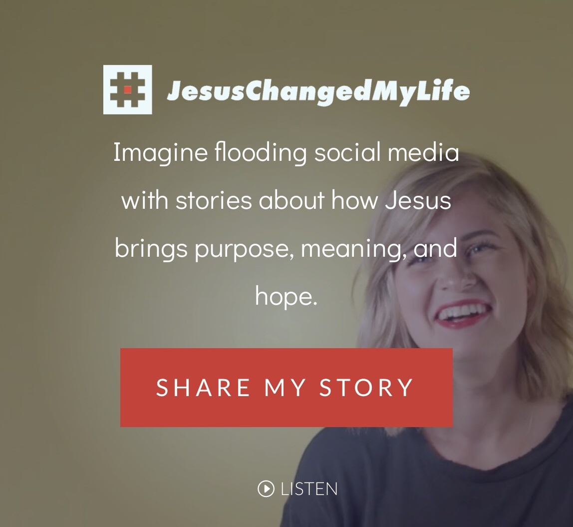 #JesusChangedMyLife - Imagine flooding social media with stories about how Jesus brings purpose, meaning, and hope. (Way-FM). Let's flood social media with that hashtag.