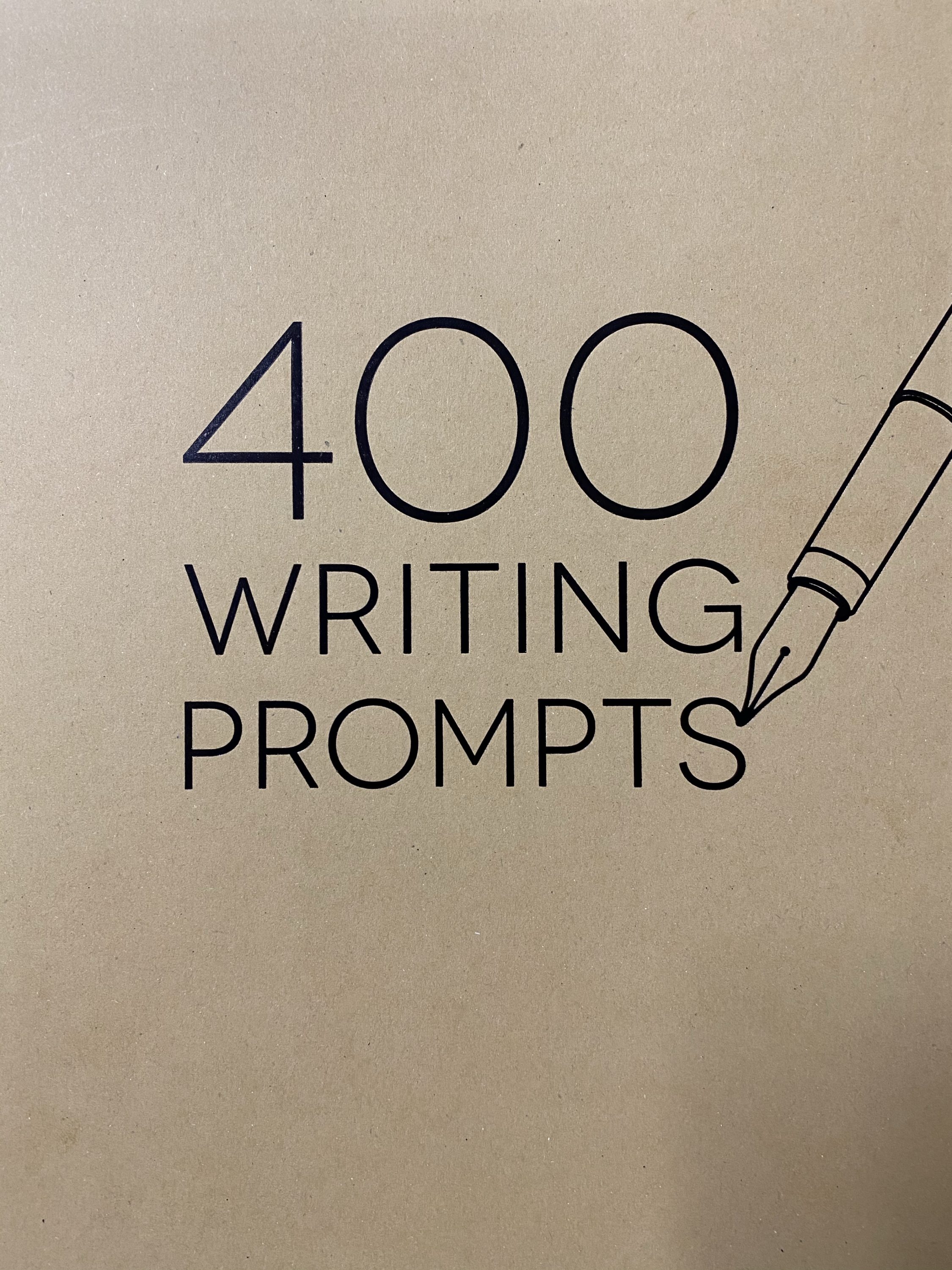 400 Writing Prompts Book - a book that has some writing prompts and areas to write in them. #400WritingPrompts #WritingPrompts