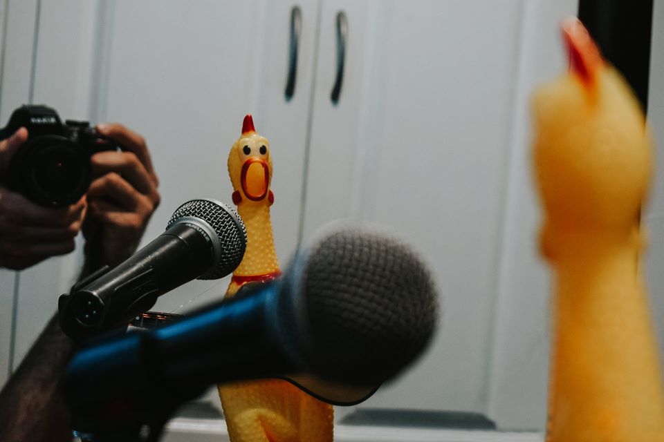 Worshicken - a Rubber chicken that squeaks to Christian Music songs. #Worshicken