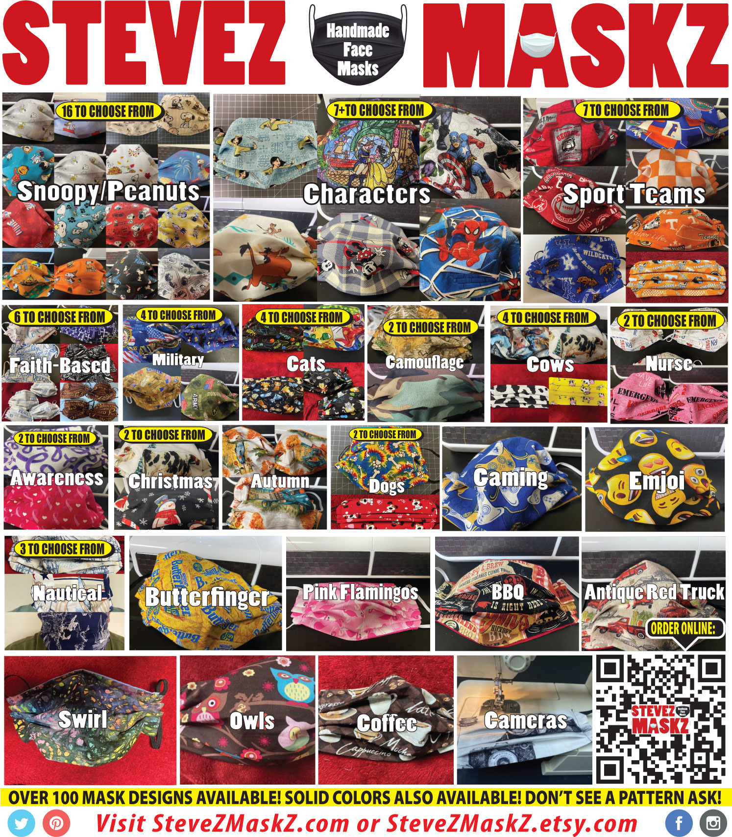 Face Masks for Sale - Stevez MaskZ