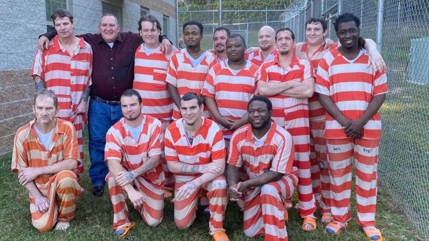 17 Mississippi inmates get baptized - A New Start - Photo Compliments: Covington County Sheriff’s Office FB page