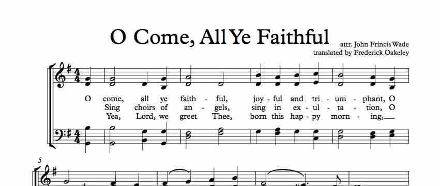 Christmas Carol Spotlight: O Come All Ye Faithful - The history of and lyrics to "O Come, All Ye Faithful." #OComeAllYeFaithful