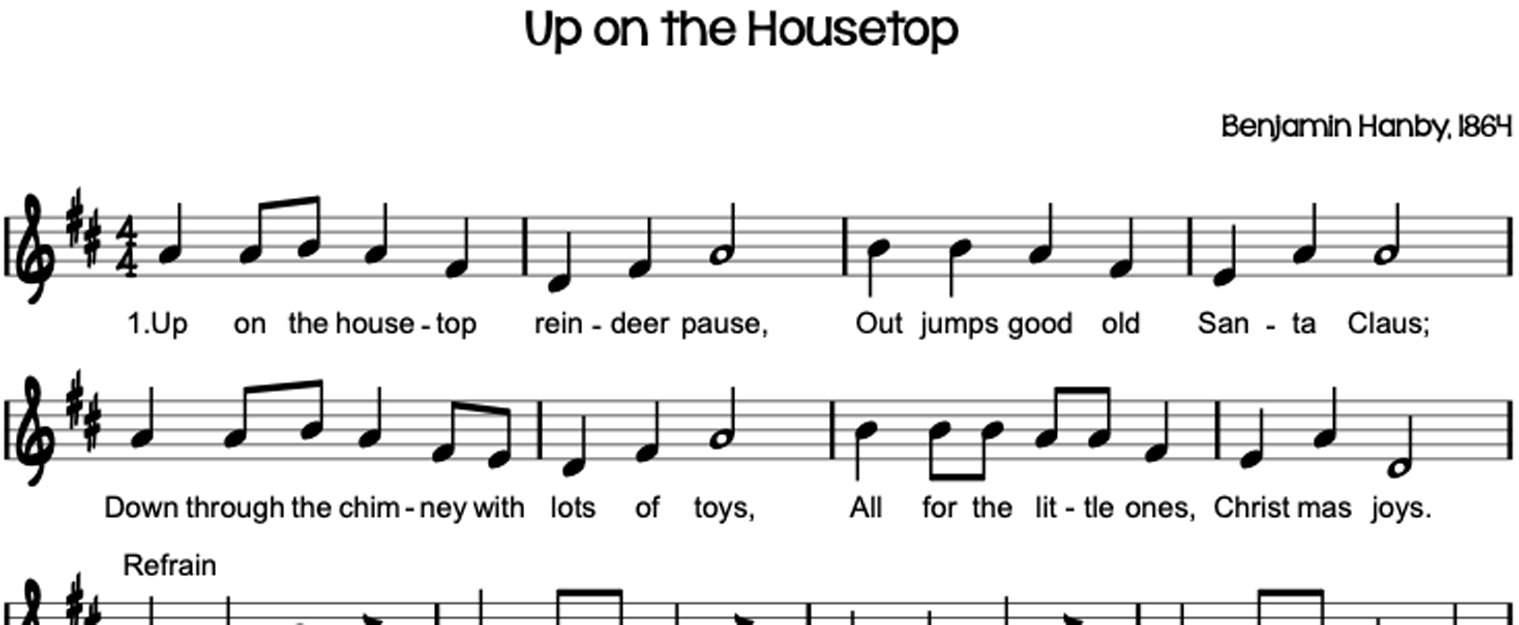 Christmas Carol Spotlight: Up on the Housetop - The history of and lyrics to "Up on the Housetop." #UpOnTheHousetop