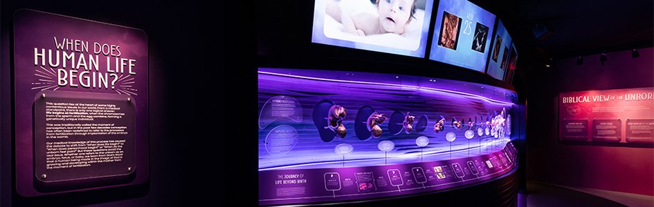 Pro-Life Exhibit Opened at the Creation Museum - Using the latest scientific discoveries along with teachings from the Bible, a team of artists, technicians, and scientists at the Creation Museum has created a $1.2 million visually striking exhibit, Fearfully and Wonderfully Made.