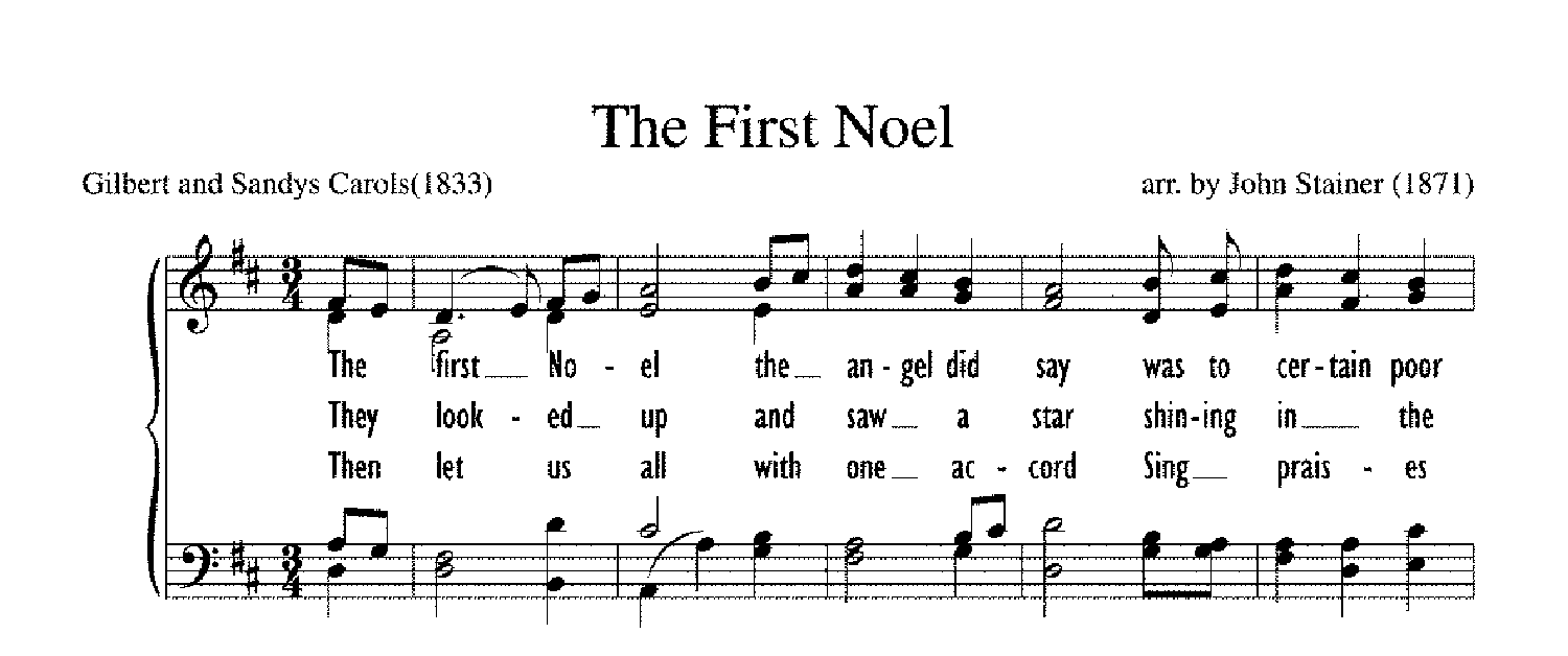 Christmas Carol Spotlight: The First Noel