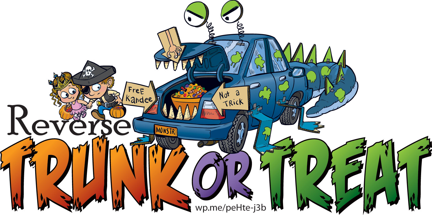 Reverse Trunk or Treat, Reverse Trick or Treat - Instead of you going trunk to trunk or door to door getting treats, you do this instead! #TrunkorTreat #TrickorTreat #Halloween