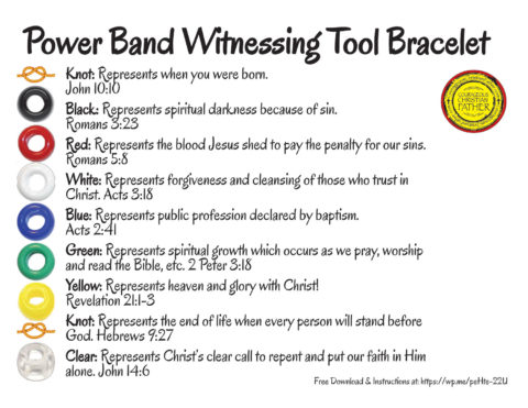 Power Band Witnessing Tool Braclet Printable