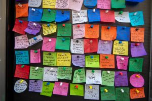 Wishes made in Times Square (Photo courtesy of Times Square Alliance)   #WishingWall #NewYears #2021 #ConfettiWish