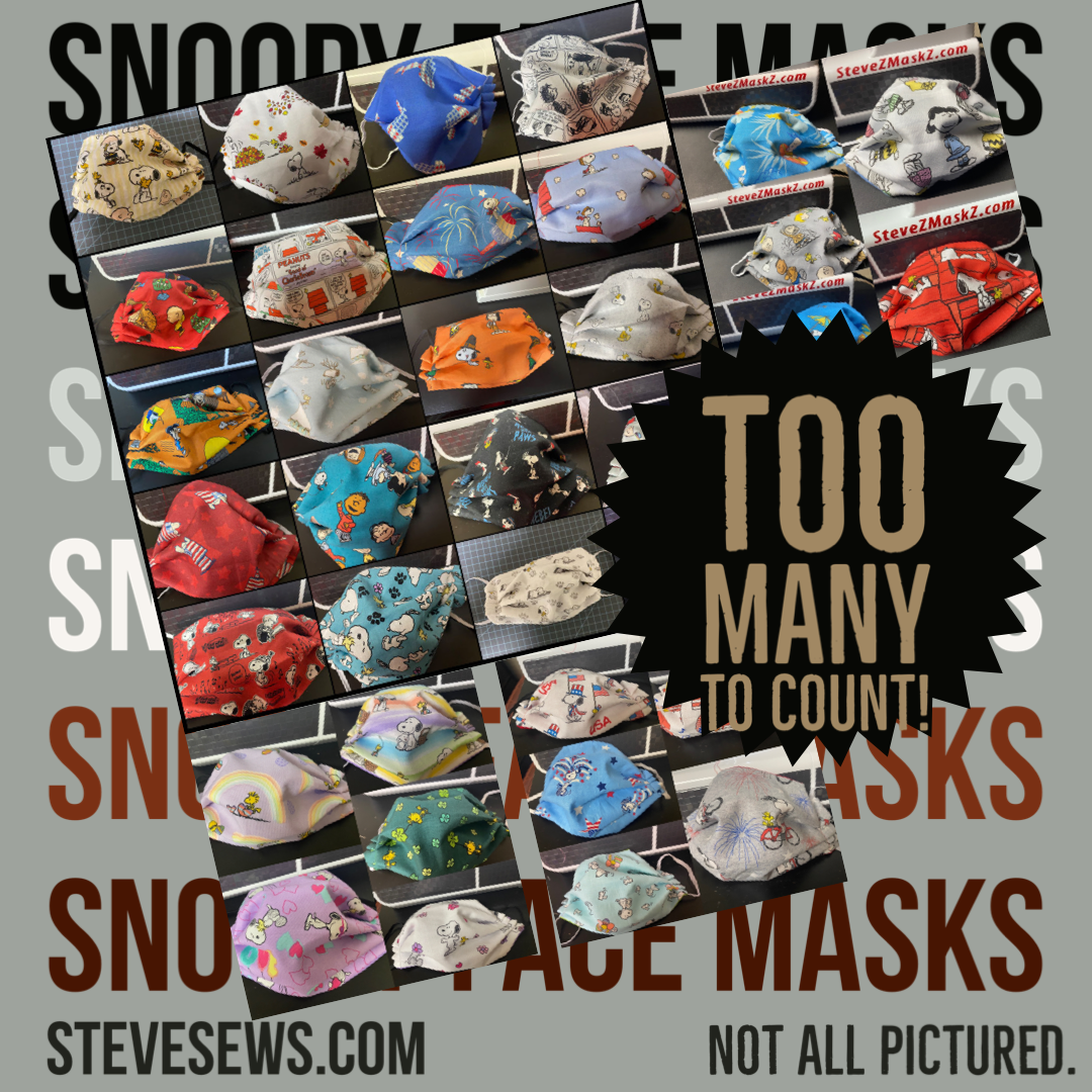 Tons of Snoopy Face Masks
