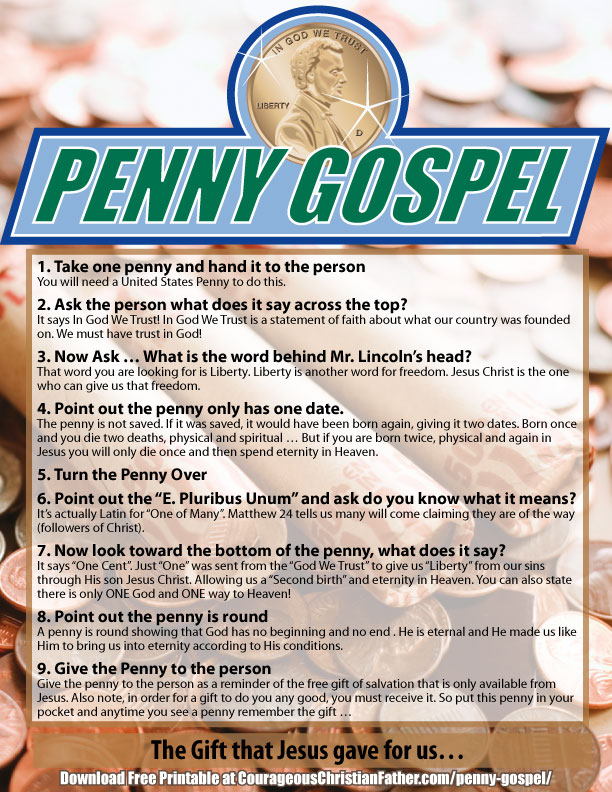Penny Gospel Printable #Penny #PennyGospel