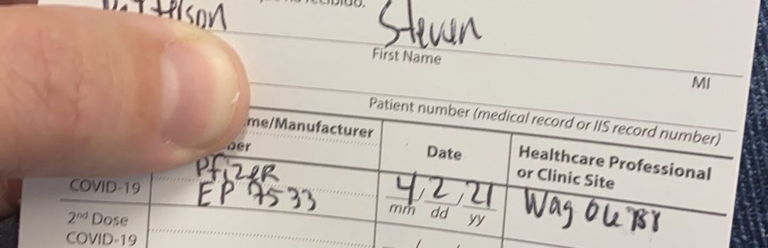 1st COVID-19 Vacciantion (Pfizer)