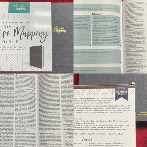 Verse Mapping Bible New International Version (NIV). Deepen Your Bible Reading and Unpack the Meaning of Scripture. Learn the Study System developed by Kristy Cambron. #VerseMapping #BGBG2