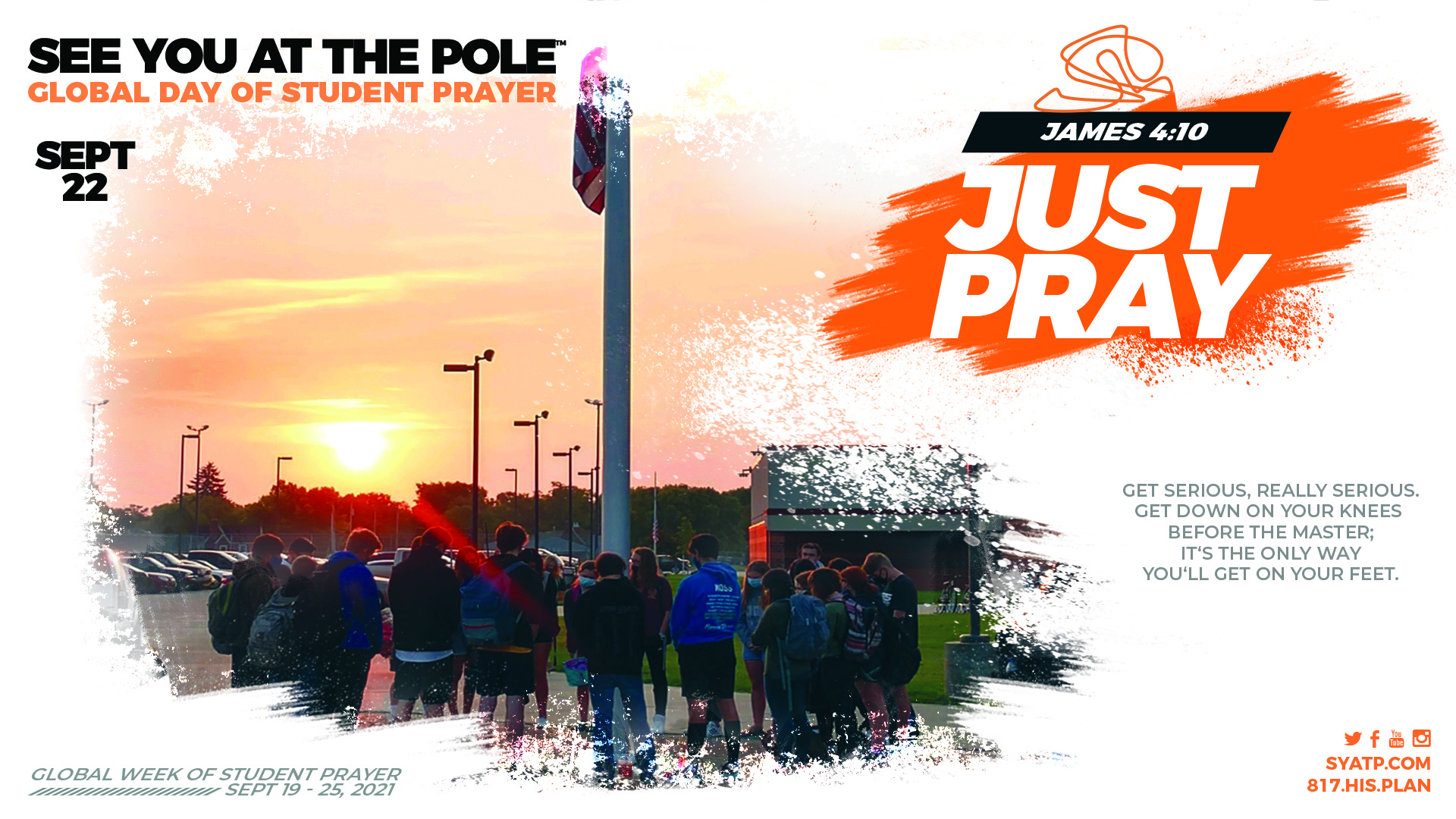 See You at the Pole 2021 - This is an annual event where students meet at the flag pole of their school for student lead prayer. #SYATP #SYATP2021 #SeeYouAtThePole