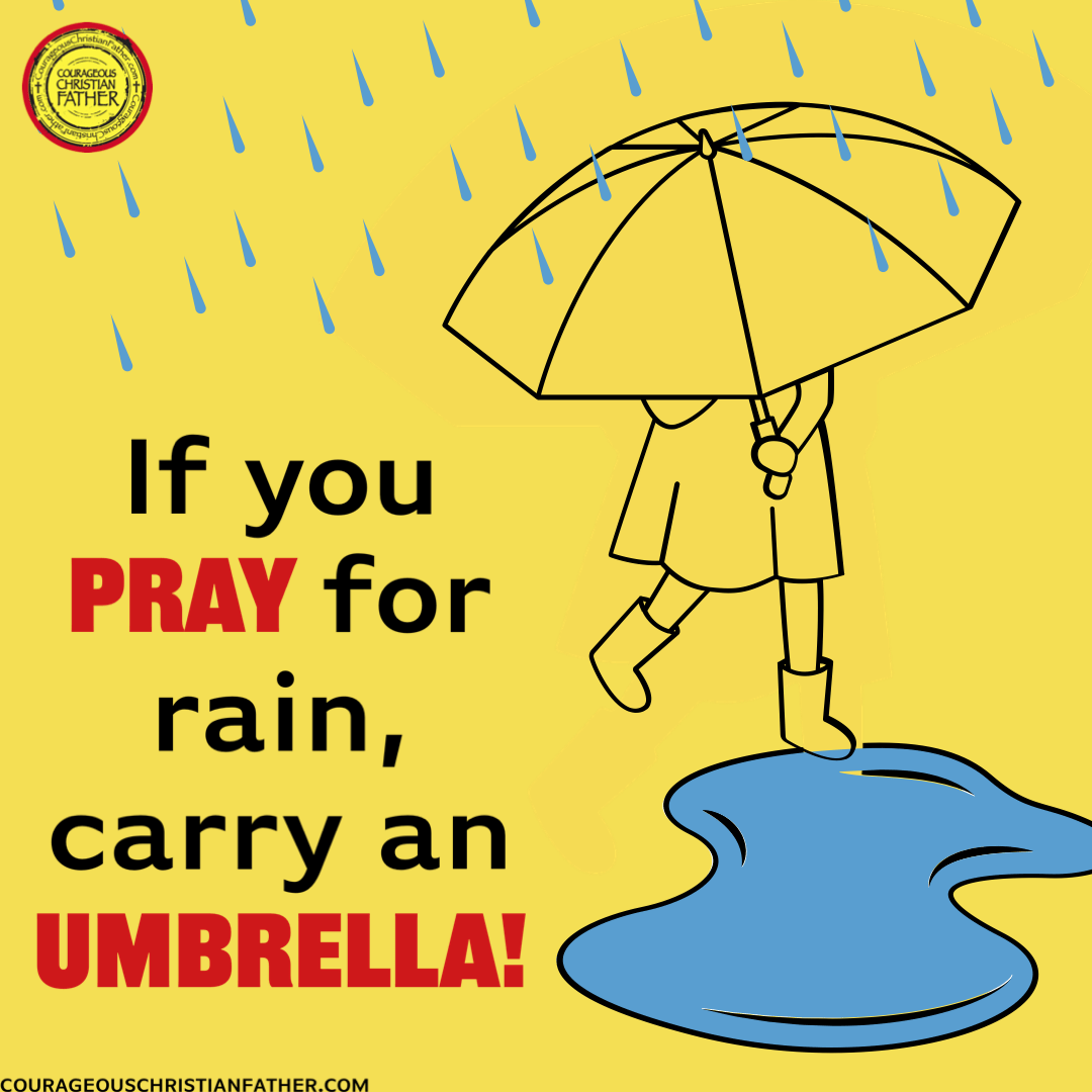 If you pray for rain, bring an umbrella - having faith when you pray. #bgbg2 #umbrella #rain #prayer 