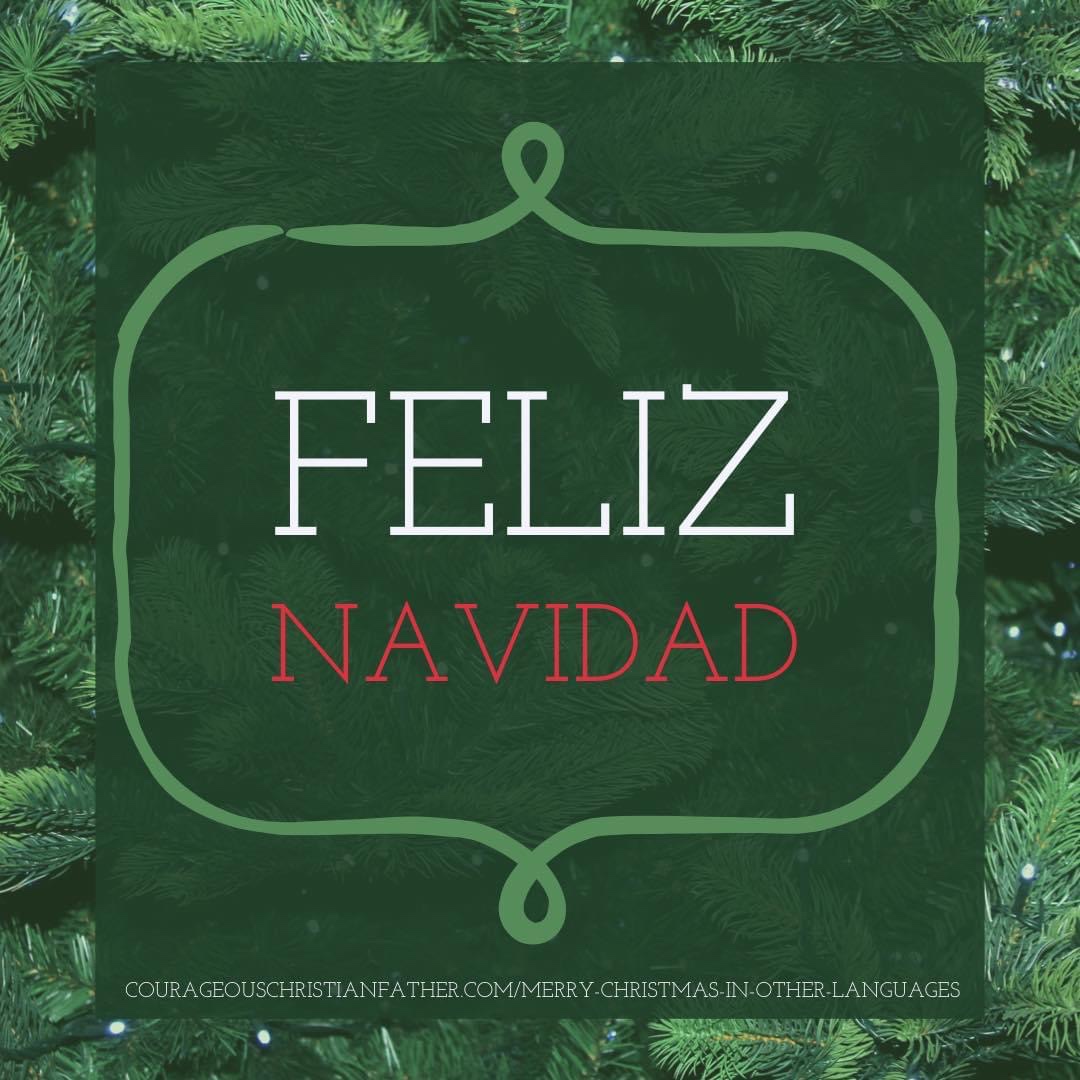 Spanish - Feliz  - Merry Christmas 