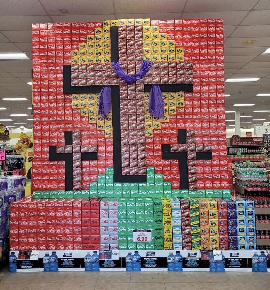 Easter Coke Display