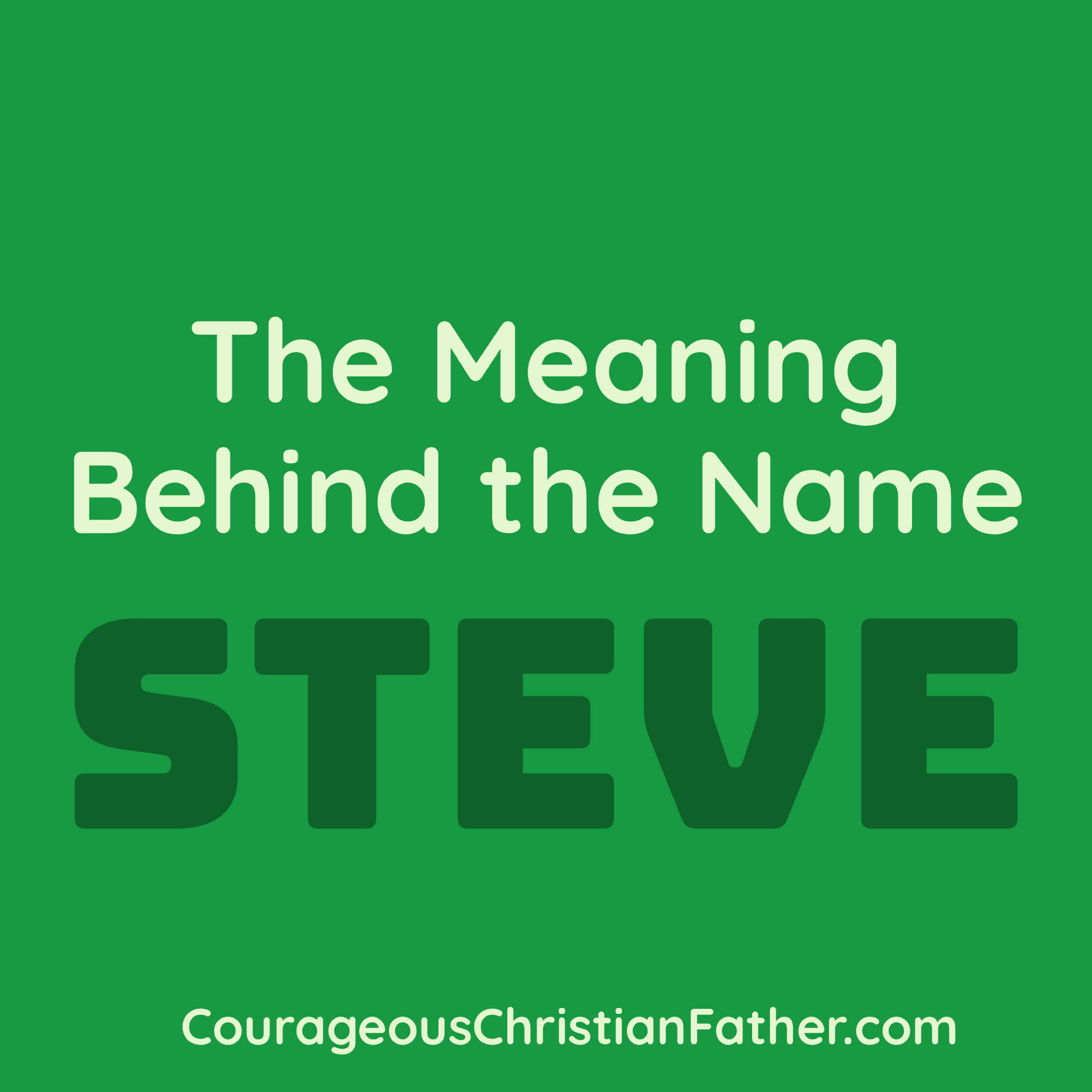 The Meaning Behind the Name Steve - The significance of a name often transcends its linguistic roots, carrying cultural, historical, and even spiritual connotations. In this exploration, we delve into the name "Steve" and uncover its potential meanings, drawing connections to biblical references that shed light on the deeper essence of this seemingly commonplace name.