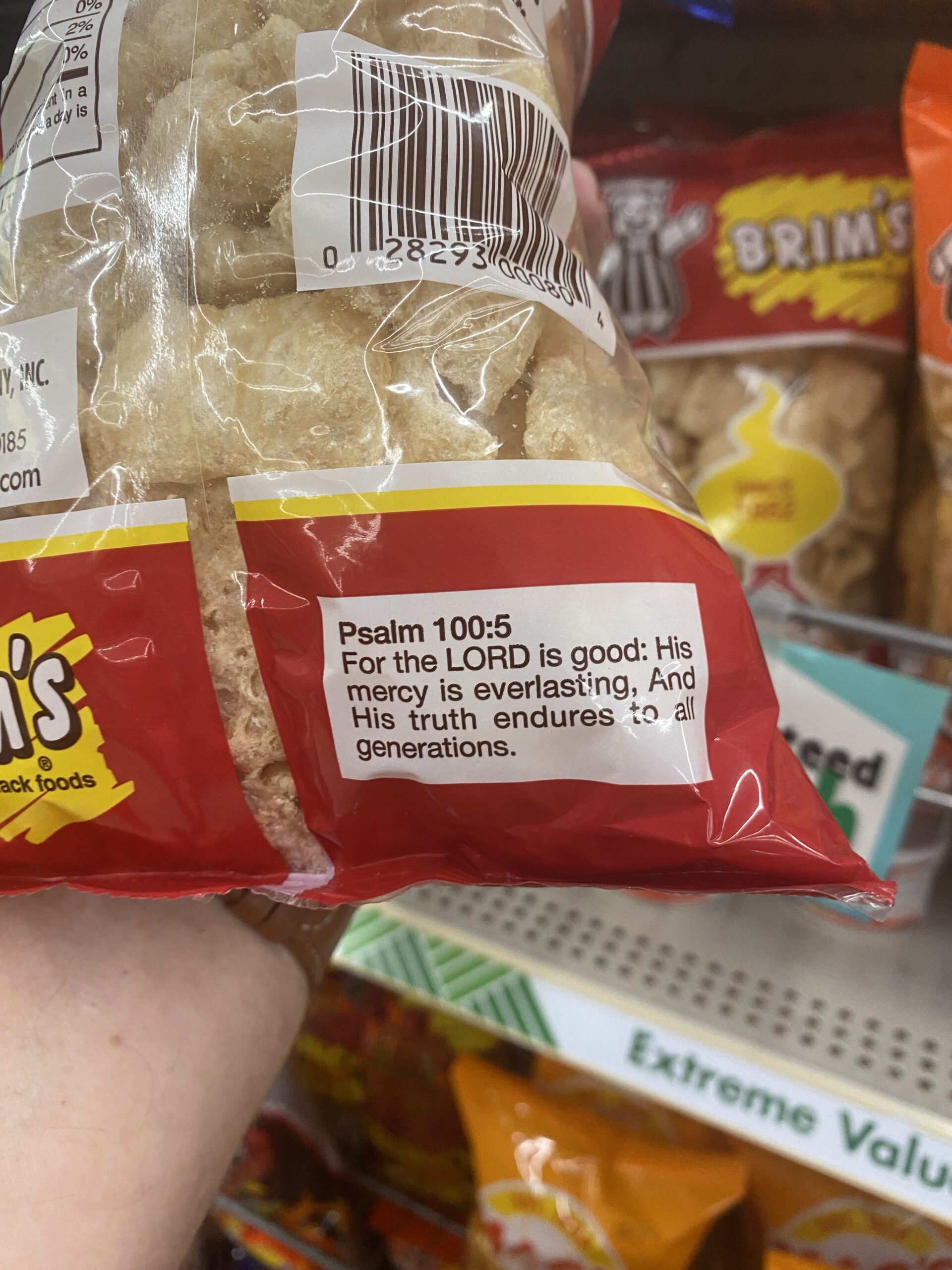 Psalm 100:5 - Brim’s Snack Foods®