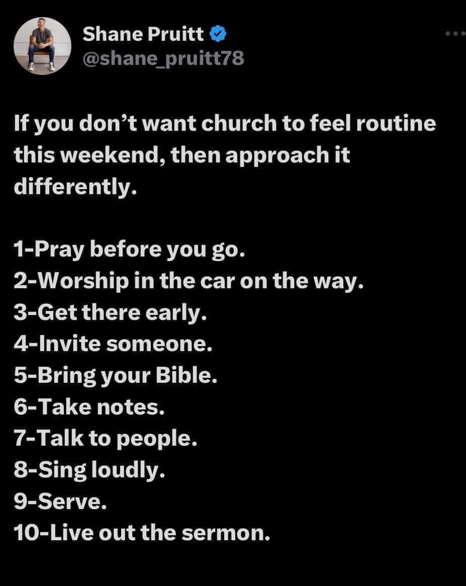 If you don’t want church to feel routine