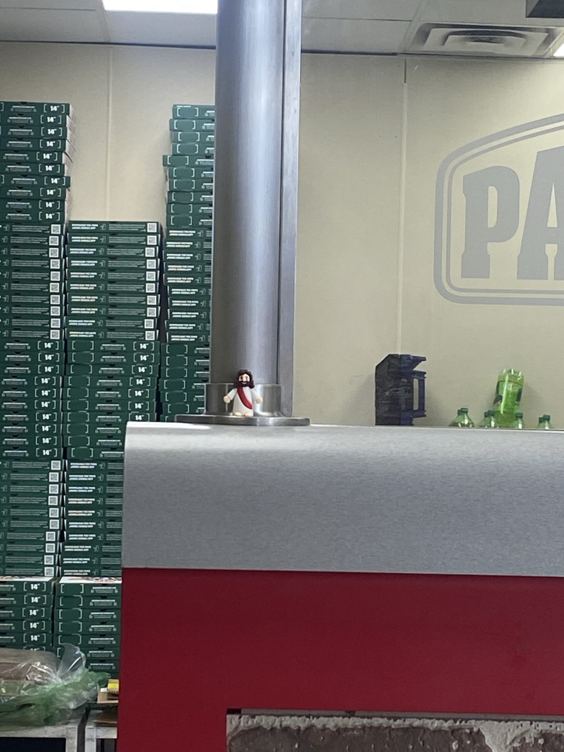 Little Jesus at Papa Johns​