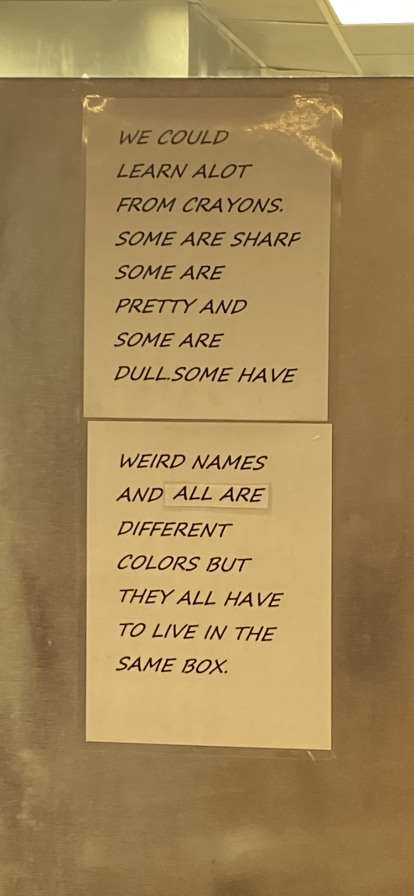 We could learn a lot from crayons