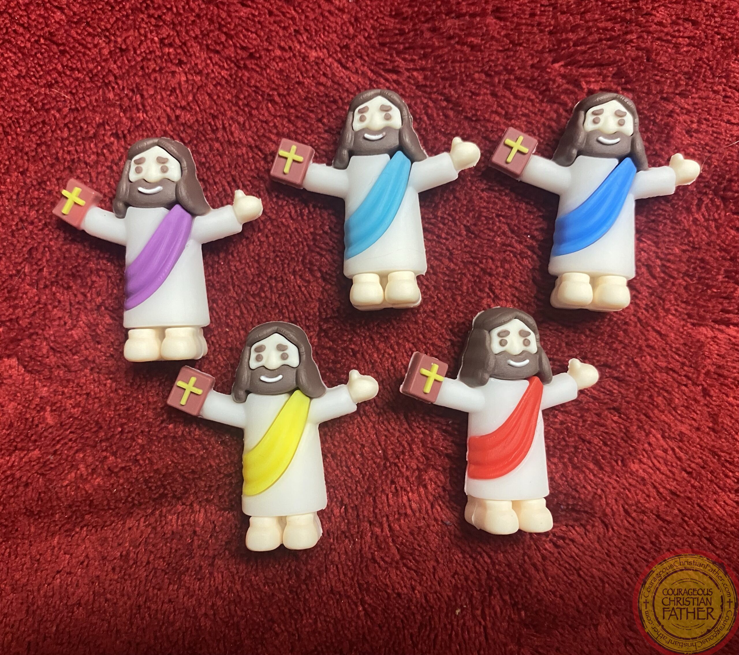 Here are some with Little Jesus holding a Bible