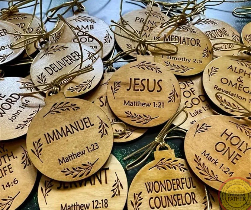 Wooden Names of Jesus posts well with the Wooden Little Jesus figurines.